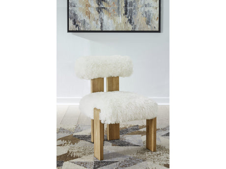 Nia Sheepskin/Lioness Dining Accent Chair (Set of 2) by Modus Furniture at Eve Furniture