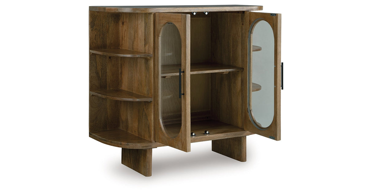 Niall Light Brown Accent Cabinet by ASHLEY FURNITURE at Eve Furniture