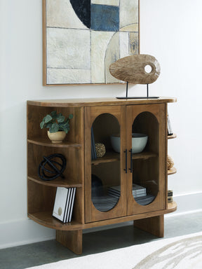 Niall Light Brown Accent Cabinet by ASHLEY FURNITURE at Eve Furniture