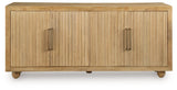 Niam Light Antique Beige Accent Cabinet by ASHLEY FURNITURE at Eve Furniture