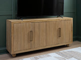Niam Light Antique Beige Accent Cabinet by ASHLEY FURNITURE at Eve Furniture