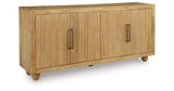 Niam Light Antique Beige Accent Cabinet by ASHLEY FURNITURE at Eve Furniture