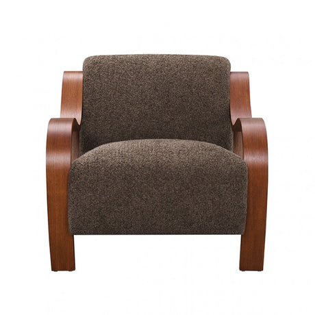 Niari Deep Brown / Walnut Accent Chair by Furniture of America at Eve Furniture