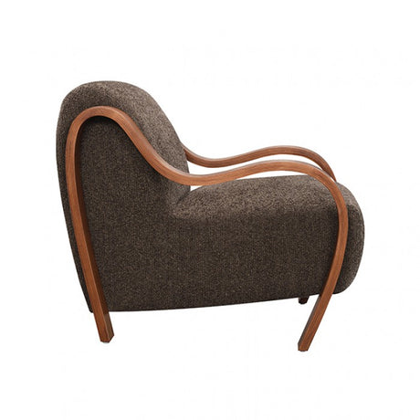 Niari Deep Brown / Walnut Accent Chair by Furniture of America at Eve Furniture