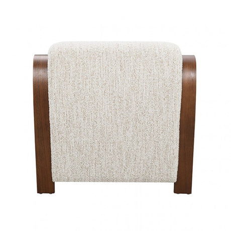 Niari Egret Beige / Walnut Accent Chair by Furniture of America at Eve Furniture