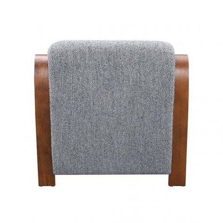Niari Sky Gray / Walnut Accent Chair by Furniture of America at Eve Furniture
