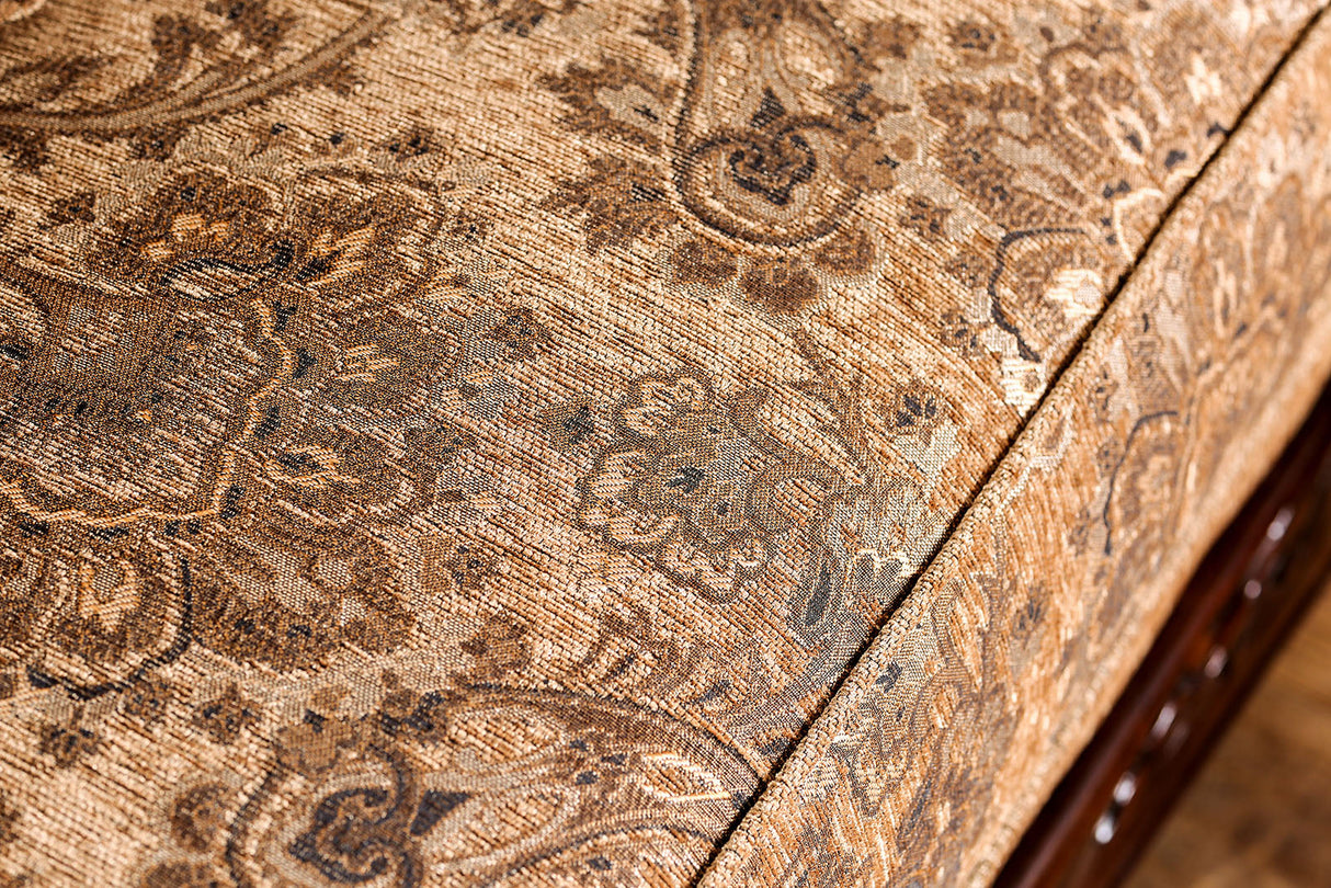 Nicanor Tan/Gold Sofa & Loveseat by Furniture of America at Eve Furniture