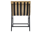 Nicco 20″ Side Chair, Sand Vegan Leather Fabric by Steve Silver at Eve Furniture
