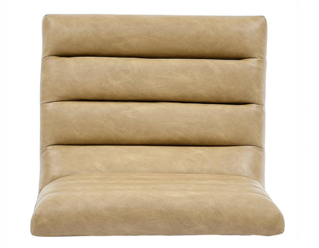 Nicco 20″ Side Chair, Sand Vegan Leather Fabric by Steve Silver at Eve Furniture