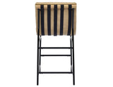 Nicco 24″ Counter Stool, Sand Vegan Leather Set of 2 by Steve Silver at Eve Furniture