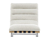 Nicco 30-inch Bar Chair, Eggshell Polyester Fabric by Steve Silver at Eve Furniture