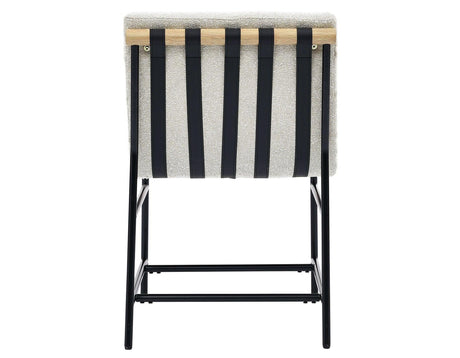 Nicco Side Chair Bucket Seat, Eggshell Fabric by Steve Silver at Eve Furniture