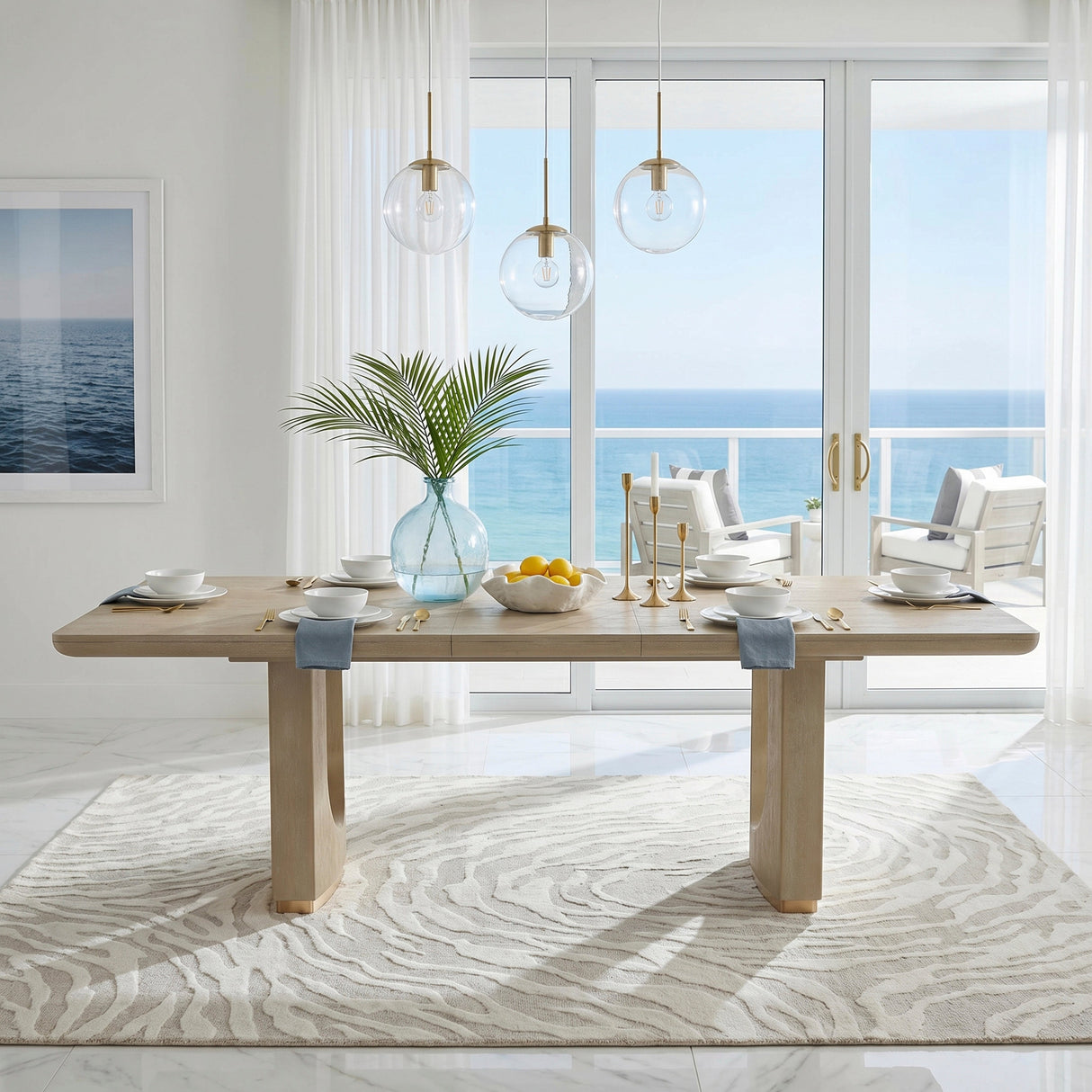 Niche Oak Expandable Dining Table by Homelegance at Eve Furniture