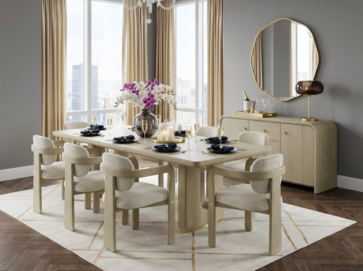 Niche Oak Server by Homelegance at Eve Furniture
