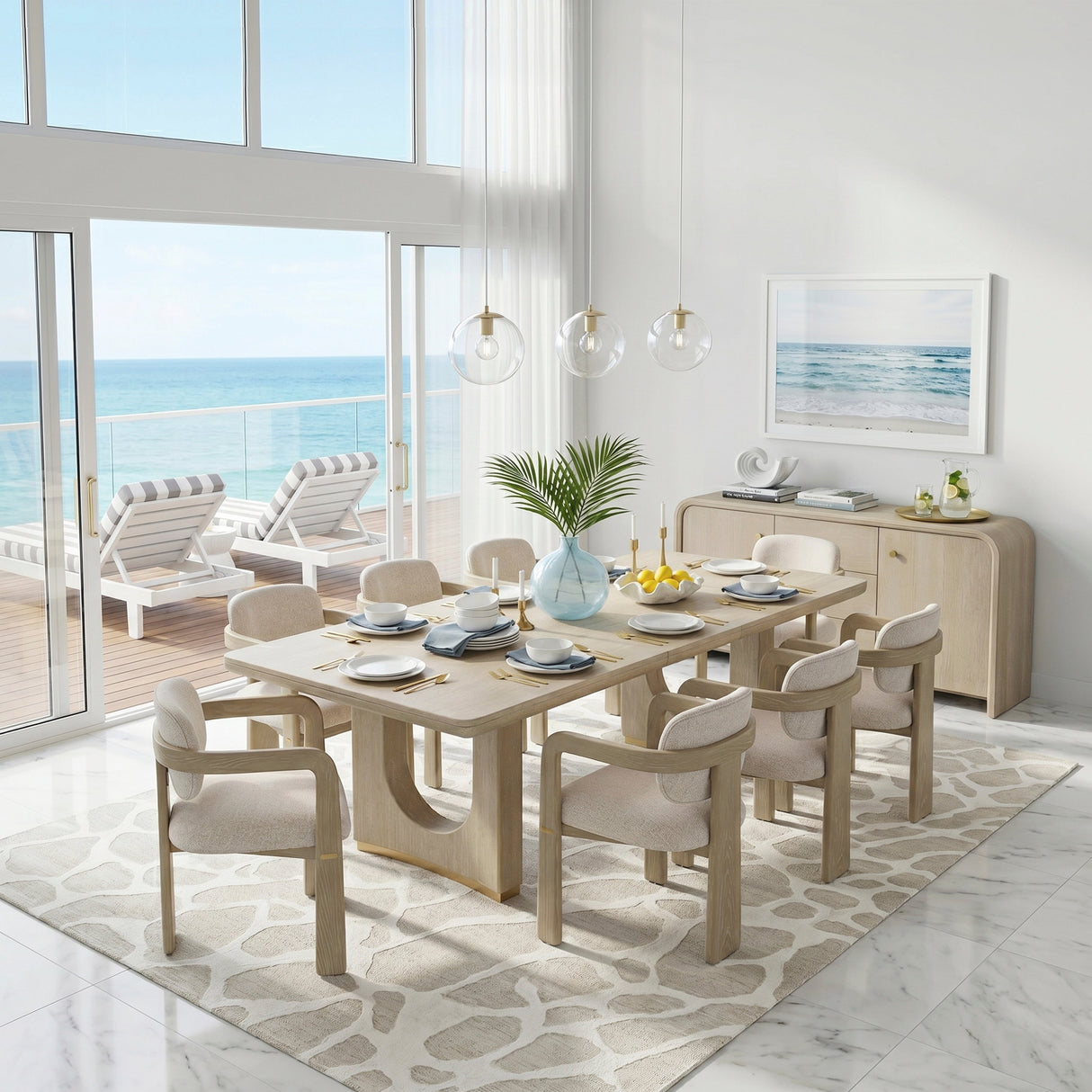 Niche Oak Server by Homelegance at Eve Furniture