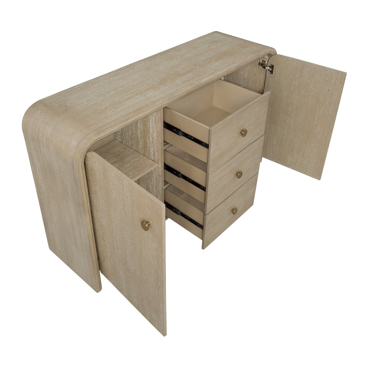 Niche Oak Server by Homelegance at Eve Furniture