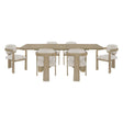 Niche Oak/Beige 7-Piece Expandable Dining Set by Homelegance at Eve Furniture