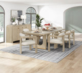 Niche Oak/Beige 9-Piece Expandable Dining Set by Homelegance at Eve Furniture