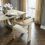 Niche Oak/Beige 9-Piece Expandable Dining Set by Homelegance at Eve Furniture