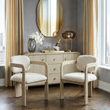 Niche Oak/Beige 9-Piece Expandable Dining Set by Homelegance at Eve Furniture