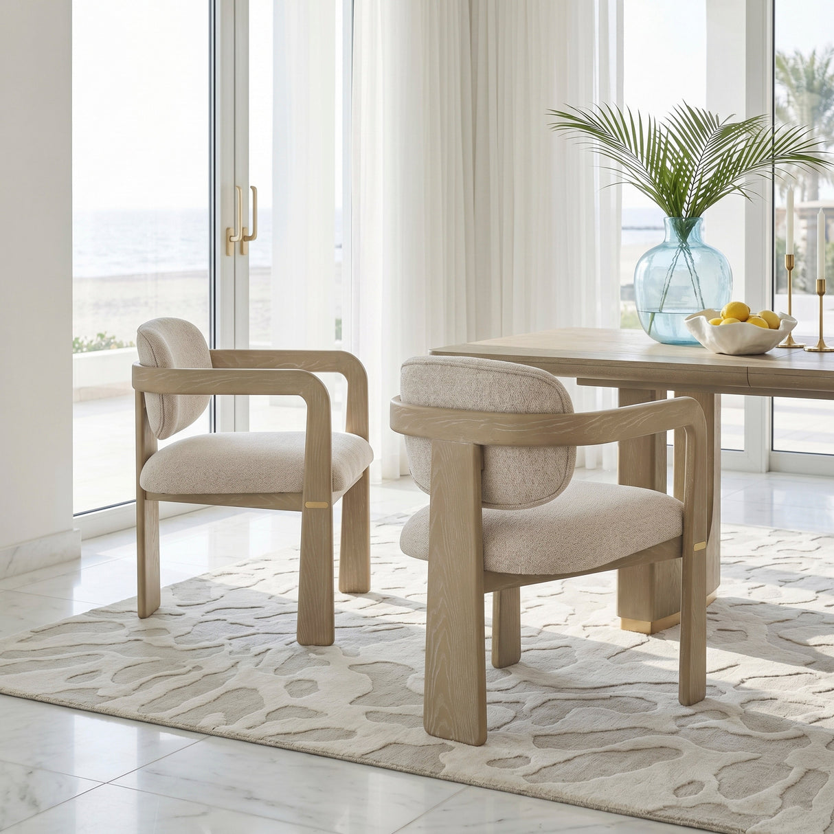 Niche Oak/Beige 9-Piece Expandable Dining Set by Homelegance at Eve Furniture