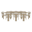 Niche Oak/Beige 9-Piece Expandable Dining Set by Homelegance at Eve Furniture