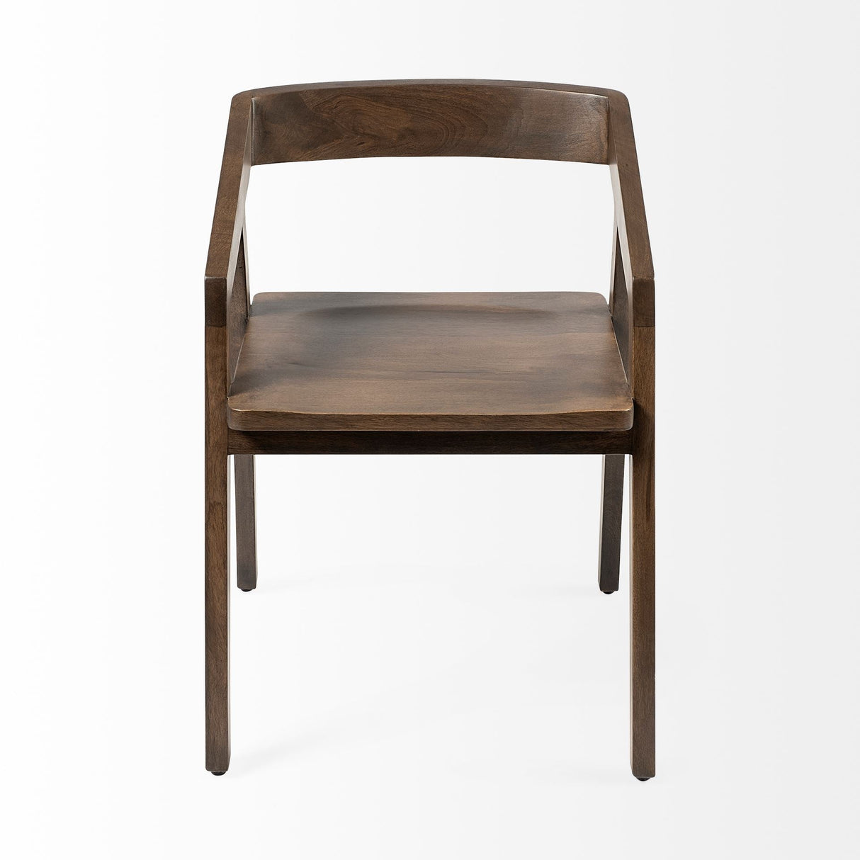 Nicholas I Onyx Brown Solid Wood Dining Chair by Mercana at Eve Furniture