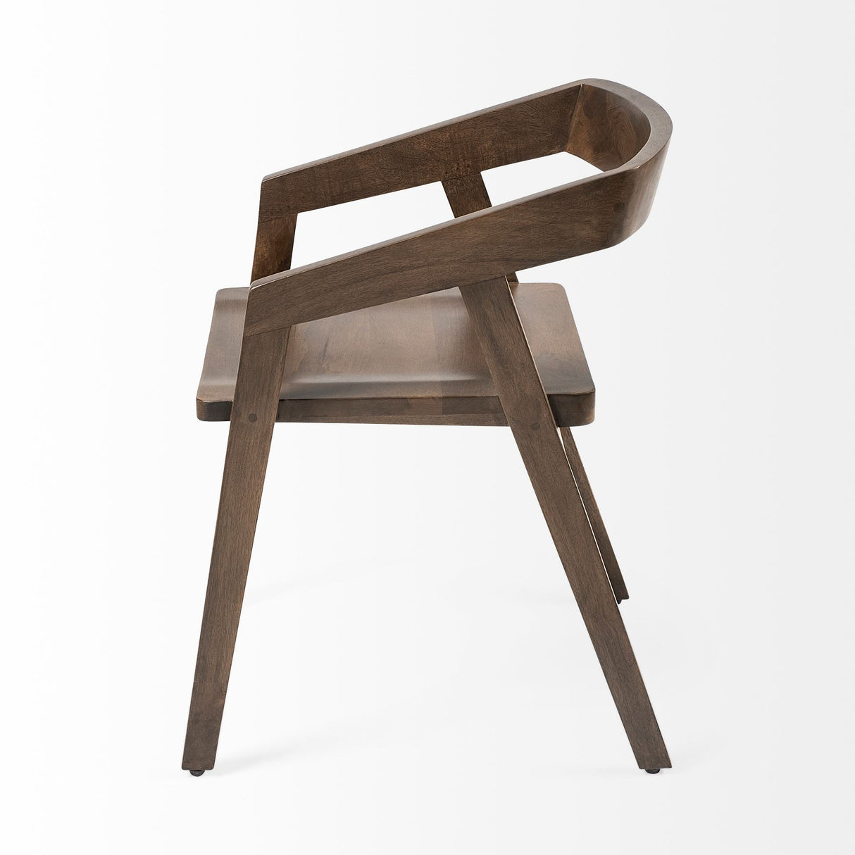 Nicholas I Onyx Brown Solid Wood Dining Chair by Mercana at Eve Furniture