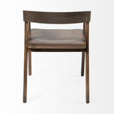 Nicholas I Onyx Brown Solid Wood Dining Chair by Mercana at Eve Furniture