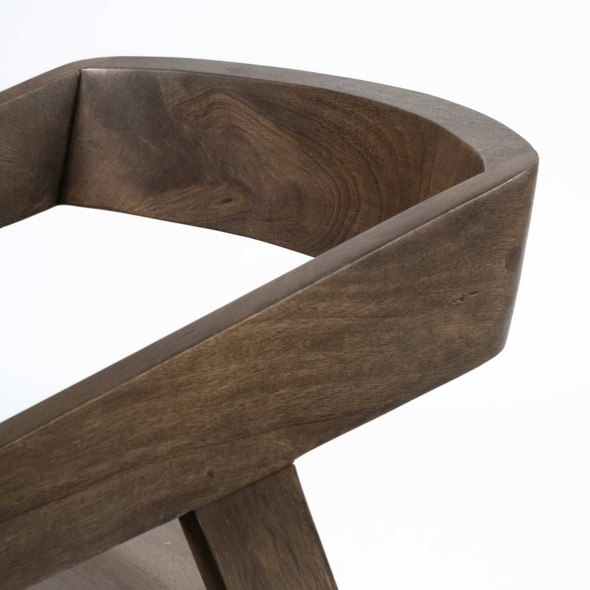 Nicholas I Onyx Brown Solid Wood Dining Chair by Mercana at Eve Furniture