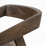Nicholas I Onyx Brown Solid Wood Dining Chair by Mercana at Eve Furniture