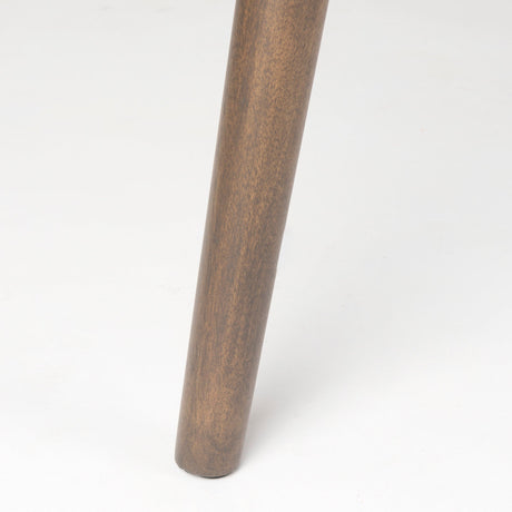 Nicholas II Brown Solid Wood Top Metal/Wood Leg Dining Table by Mercana at Eve Furniture