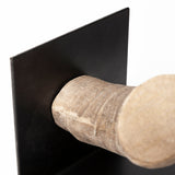Nickerson (Set of 2) 6L x 7W Bull Horn Bookends by Mercana at Eve Furniture