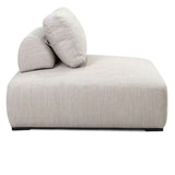 Nico Beige Outdoor Square Lounge Chair by Classic Home at Eve Furniture