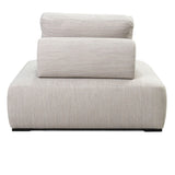 Nico Beige Outdoor Square Lounge Chair by Classic Home at Eve Furniture