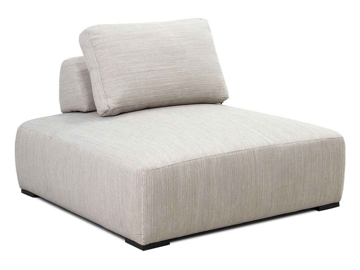 Nico Beige Outdoor Square Lounge Chair by Classic Home at Eve Furniture