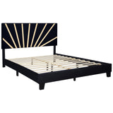Nico Black King Platform Bed by Happy Homes at Eve Furniture