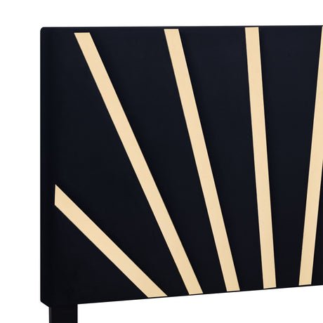 Nico Black Queen Platform Bed by Happy Homes at Eve Furniture