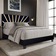 Nico Black King Platform Bed by Happy Homes at Eve Furniture