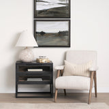 Nico Oatmeal Upholstered w/ Brown Wood Accent Chair by Mercana at Eve Furniture