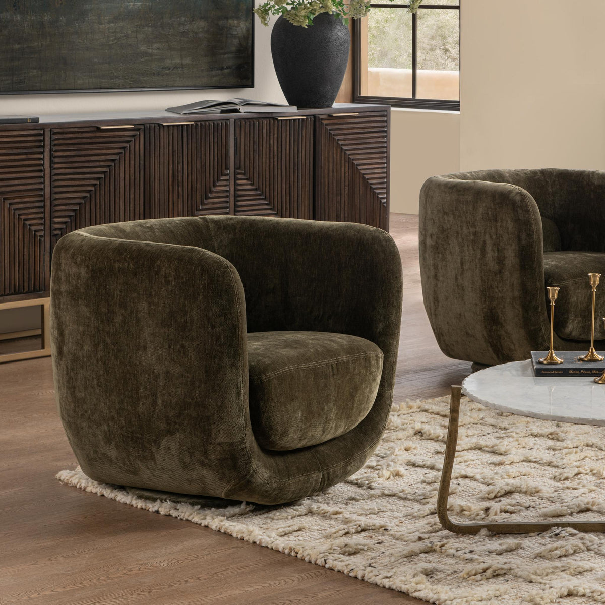Nico Swivel Chair by Classic Home at Eve Furniture