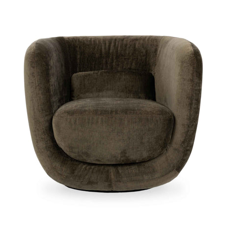 Nico Swivel Chair - Olive Green by Classic Home at Eve Furniture