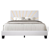 Nico White King Platform Bed by Happy Homes at Eve Furniture