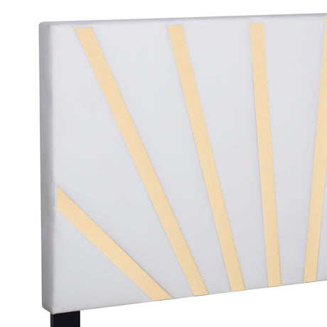 Nico White Queen Platform Bed by Happy Homes at Eve Furniture