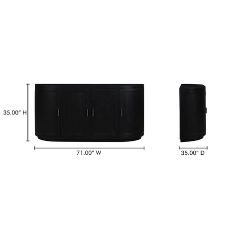 Nicola Black Sideboard by MOES at Eve Furniture