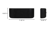 Nicola Media Cabinet Black by Moe's Home at Eve Furniture