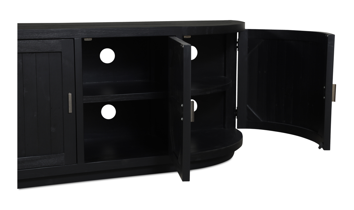 Nicola Media Cabinet Black by Moe's Home at Eve Furniture