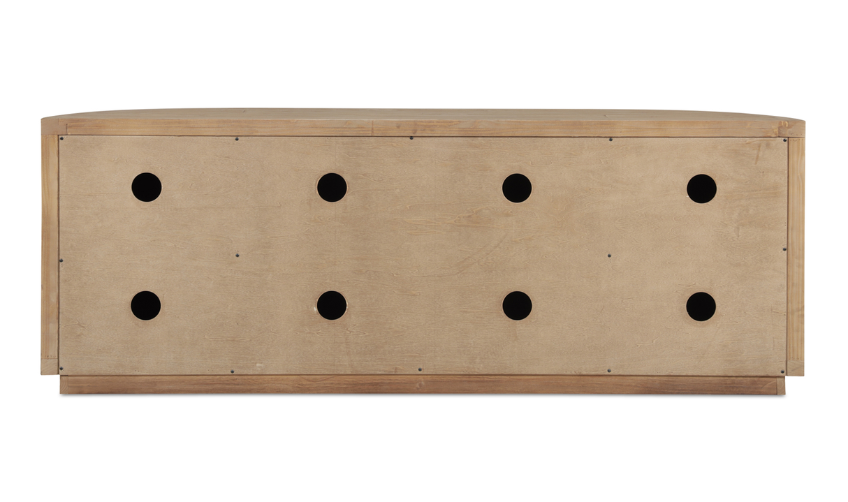 Nicola Media Cabinet - Natural by Moe's Home at Eve Furniture