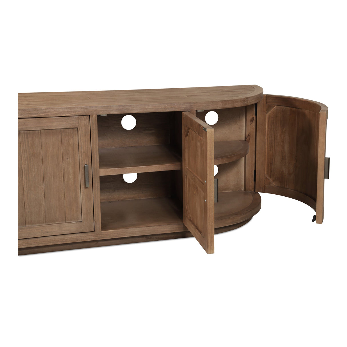 Nicola Natural Media Cabinet by Moe's Home at Eve Furniture