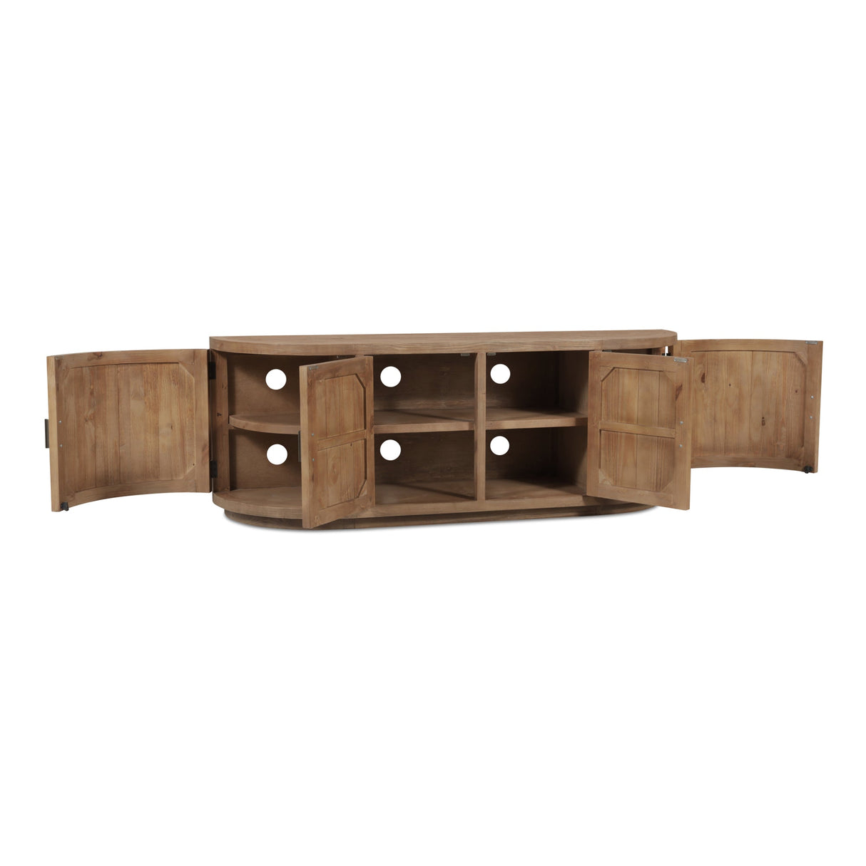 Nicola Natural Media Cabinet by Moe's Home at Eve Furniture